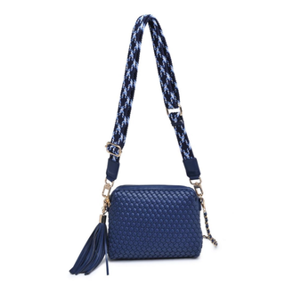 Roxana Woven Crossbody - Navy