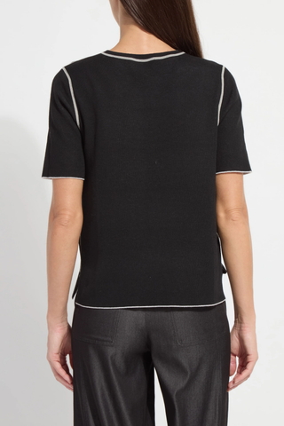 Odessa Reversible Knit Short Slv Tee