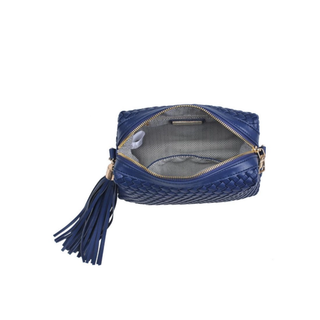 Roxana Woven Crossbody - Navy