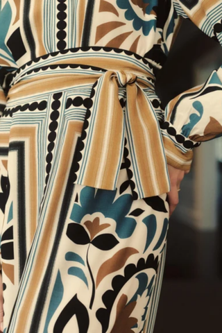 Rowan Dress-Stained Glass Floral