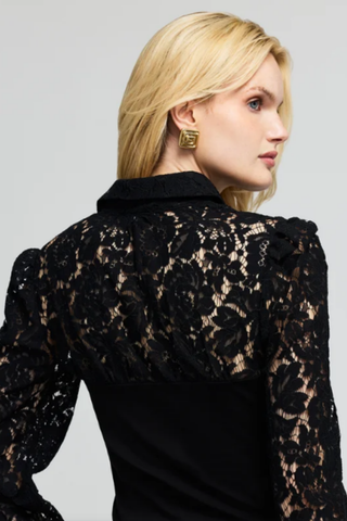 Franny Lace Combo Blouse