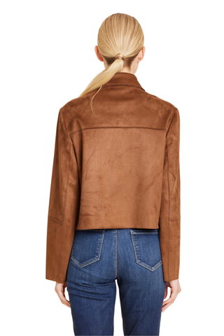 Two Pocket Faux Suede Jacket