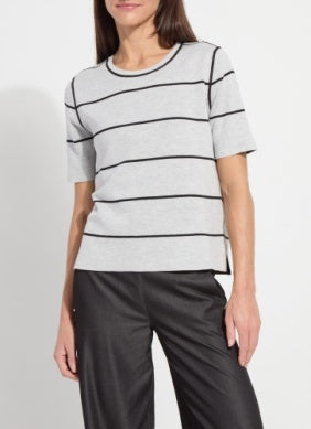 Odessa Reversible Knit Short Slv Tee