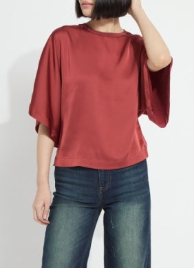 Ginger Mix-Media Dolman Tee